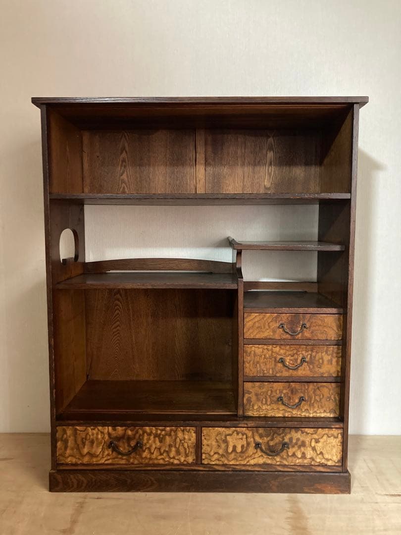 【送料込】アンティークの収納棚　高さ89cm