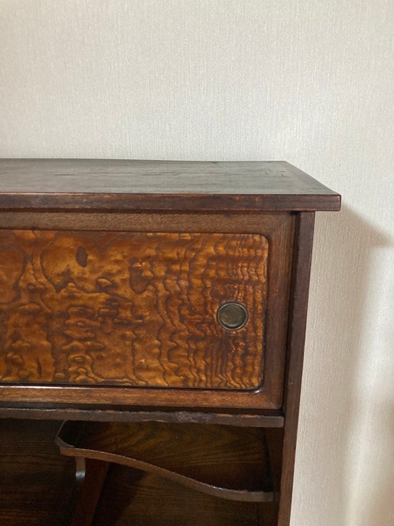 【送料込】アンティークの収納棚　高さ89cm