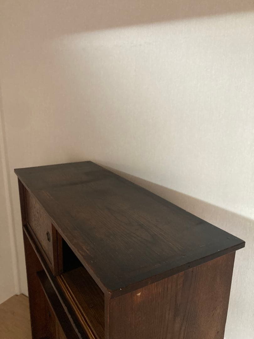 【送料込】アンティークの収納棚　高さ89cm