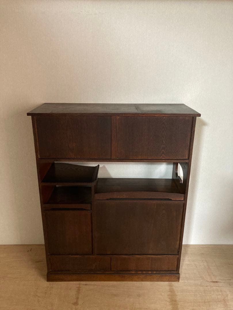 【送料込】アンティークの収納棚　高さ89cm