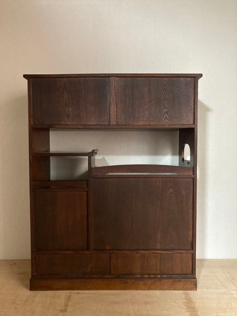 【送料込】アンティークの収納棚　高さ89cm