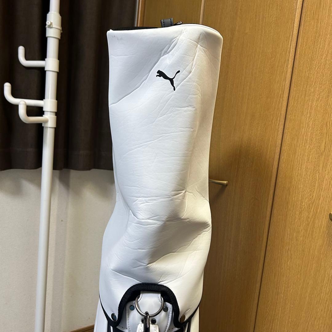 PUMA キャディバッグ ホワイト ブラック