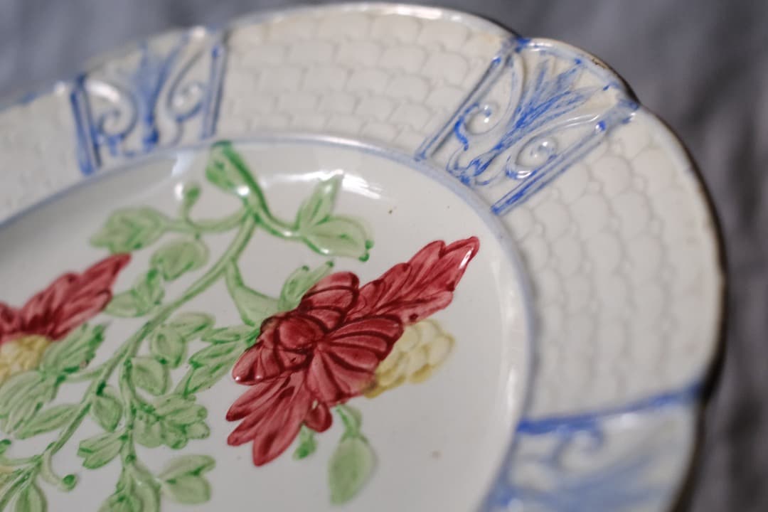 フランスアンティーク｜オルシィ窯のデザートプレート