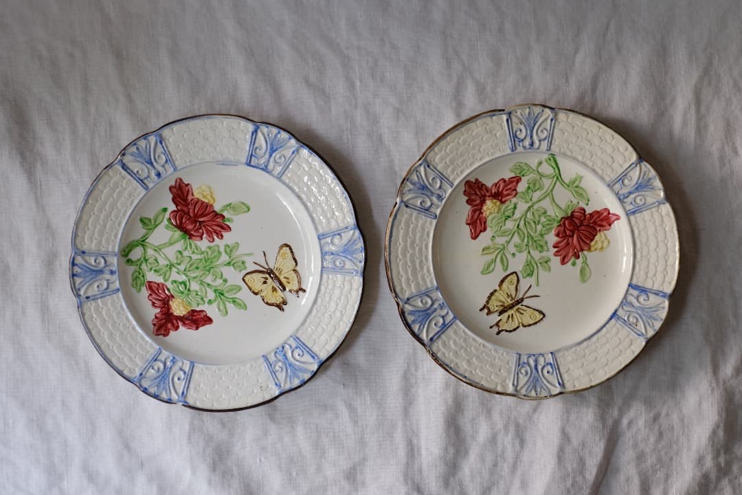 フランスアンティーク｜オルシィ窯のデザートプレート