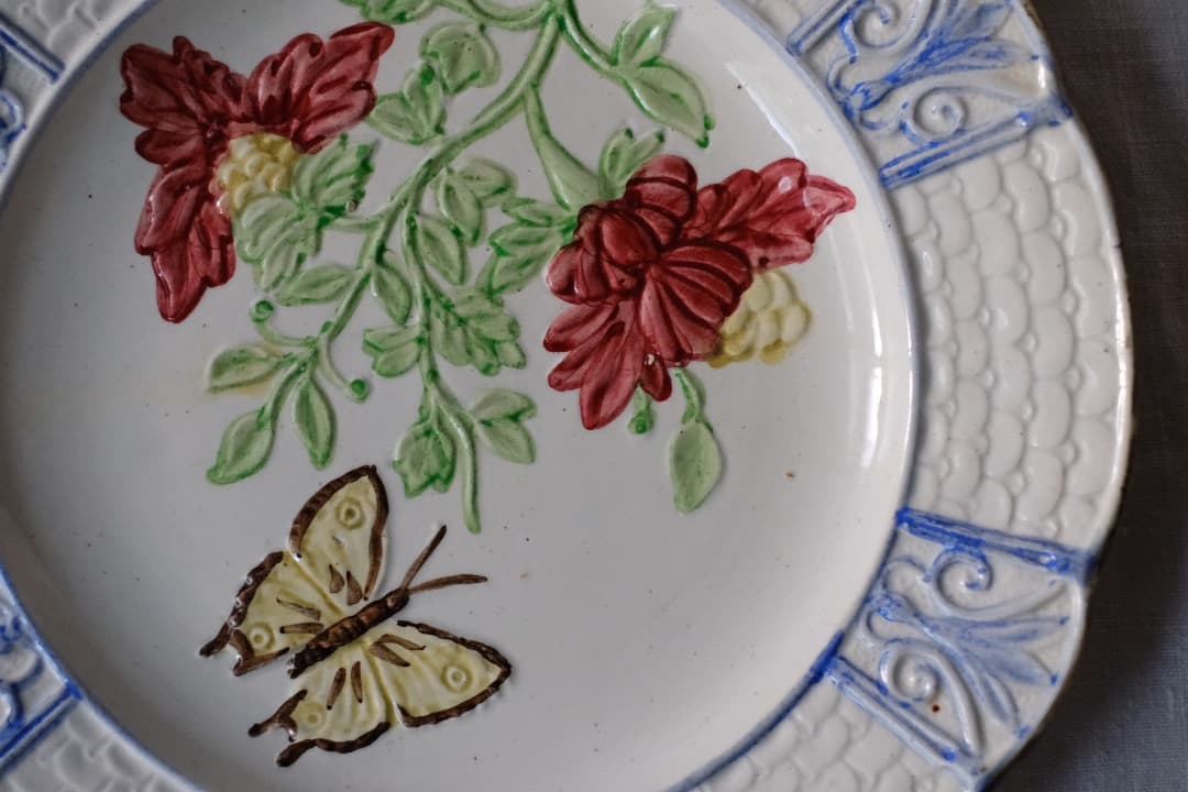 フランスアンティーク｜オルシィ窯のデザートプレート