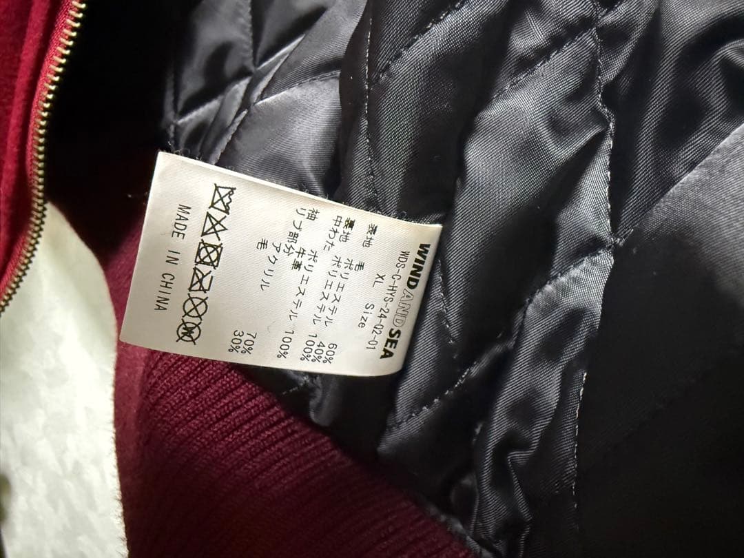 WIND AND SEA HYSTERIC GLAMOUR スタジャン　XL