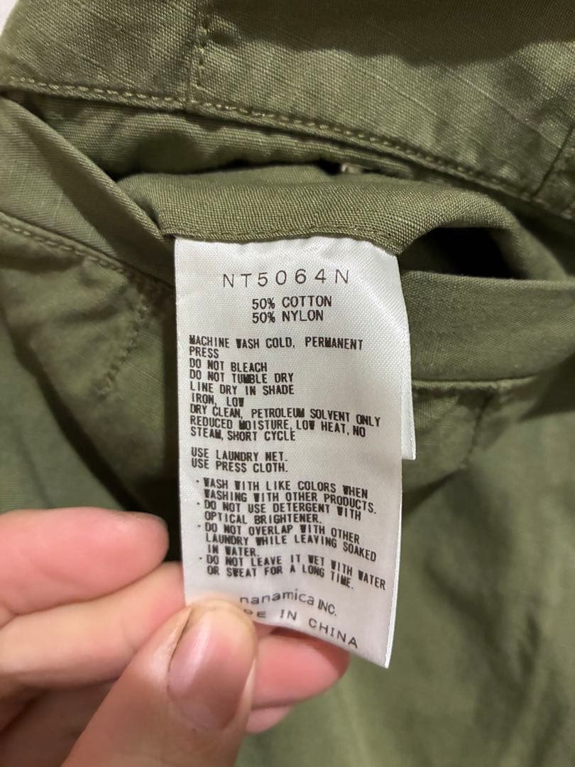 ノースフェイスパープルレーベル　リップストップワイドクロップドパンツ