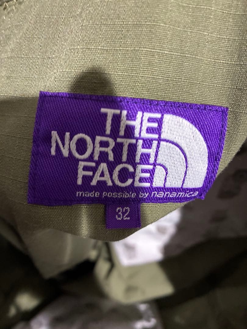 ノースフェイスパープルレーベル　リップストップワイドクロップドパンツ