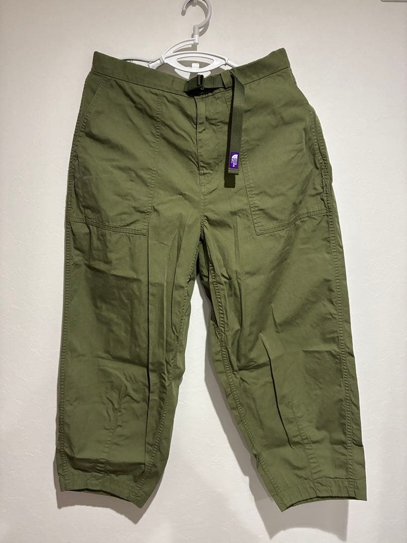 ノースフェイスパープルレーベル　リップストップワイドクロップドパンツ