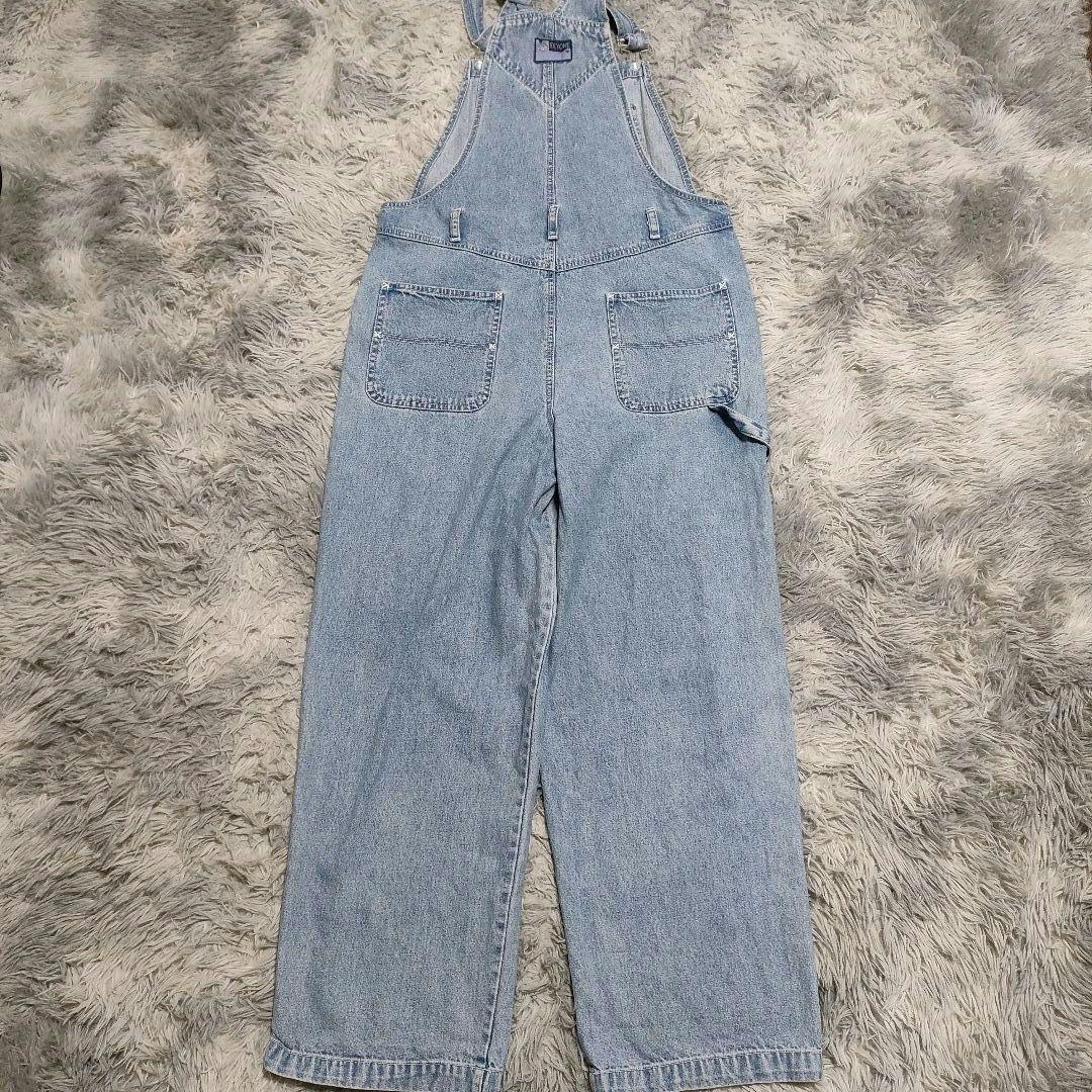 90s DISNEY　Pooh くまのプーさん デニムサロペット　オーバーオール