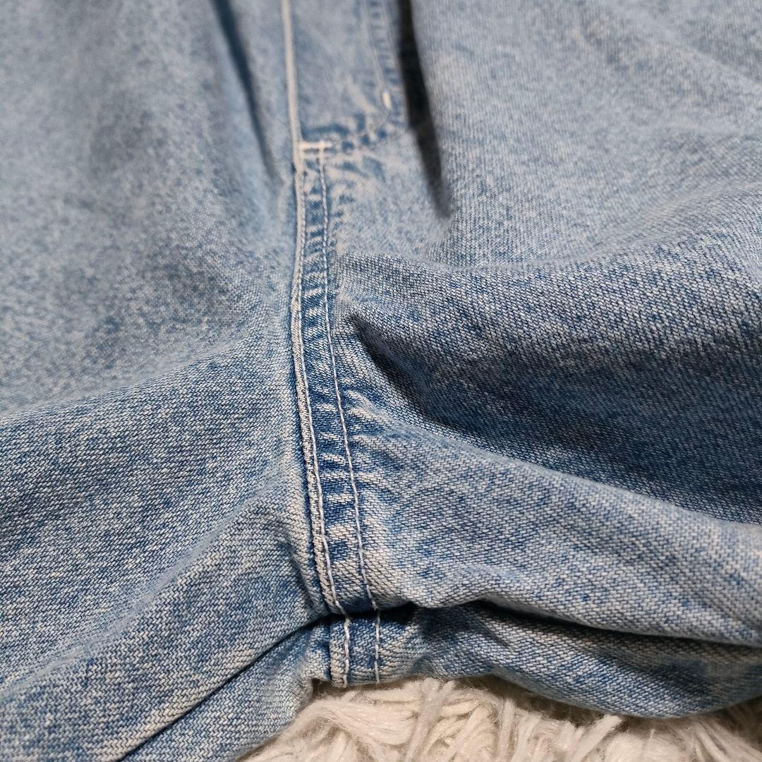 90s DISNEY　Pooh くまのプーさん デニムサロペット　オーバーオール