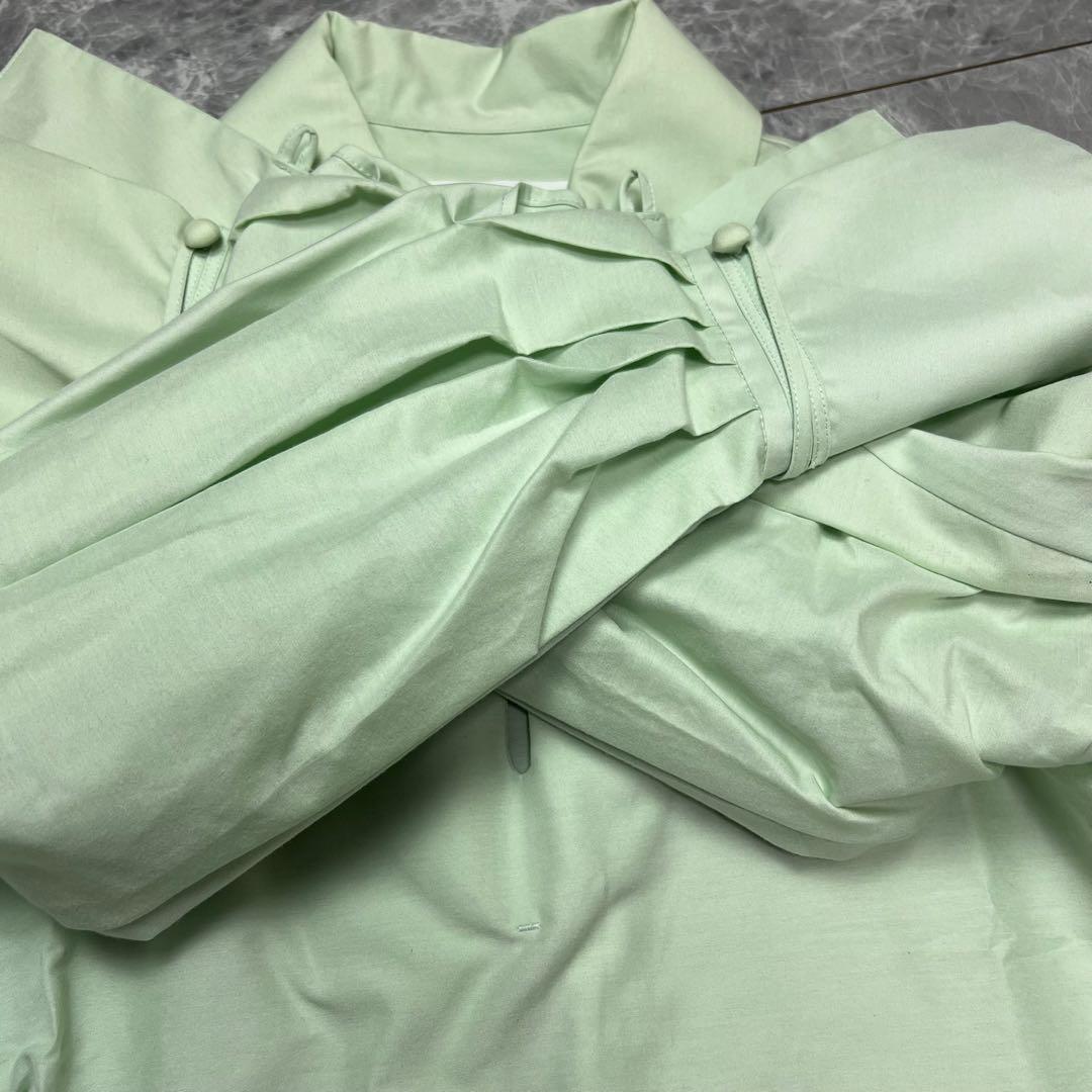 【試着のみ】近年品　マメクロゴウチ　ワンピース　ドレス　23SS マキシ丈　S