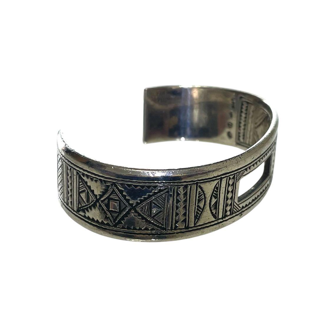 HERMES エルメス トゥアレグ バングル ブレスレット T5 シルバー