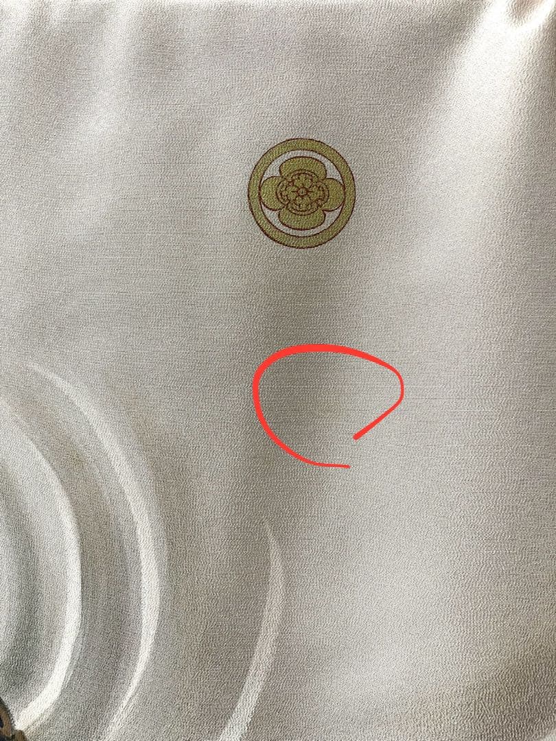 産着　手描き　龍　薄ベージュ　正絹