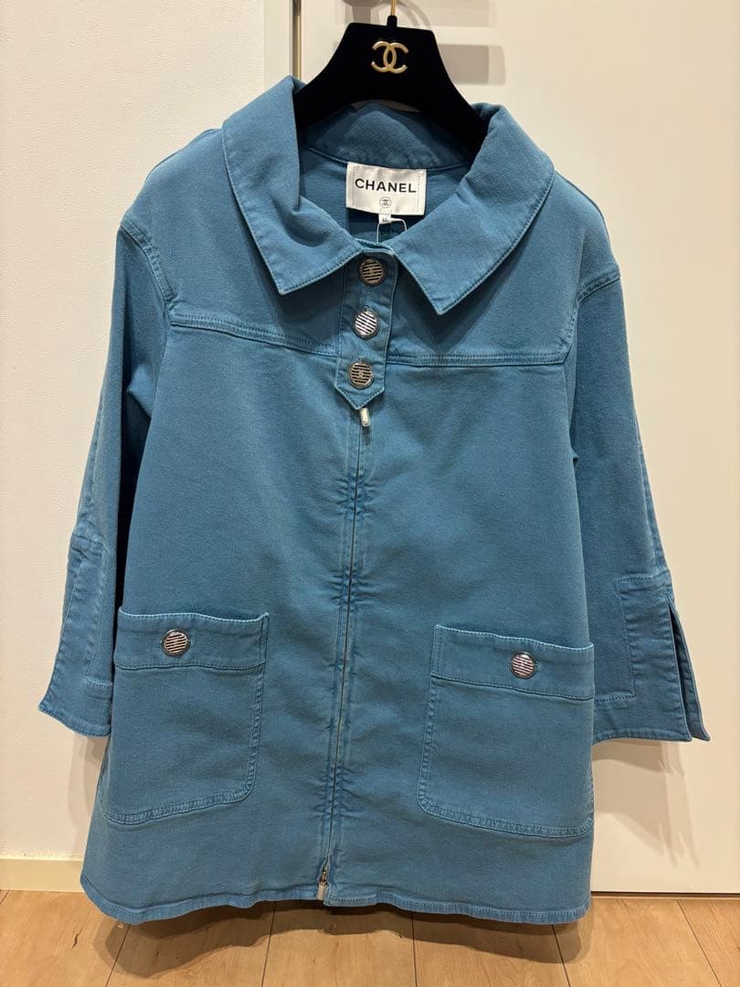 CHANEL デニムジャケット　未使用品　ロング