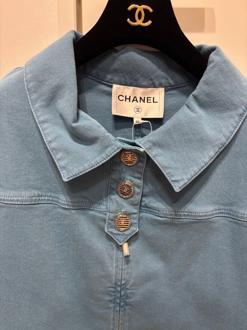 CHANEL デニムジャケット　未使用品　ロング