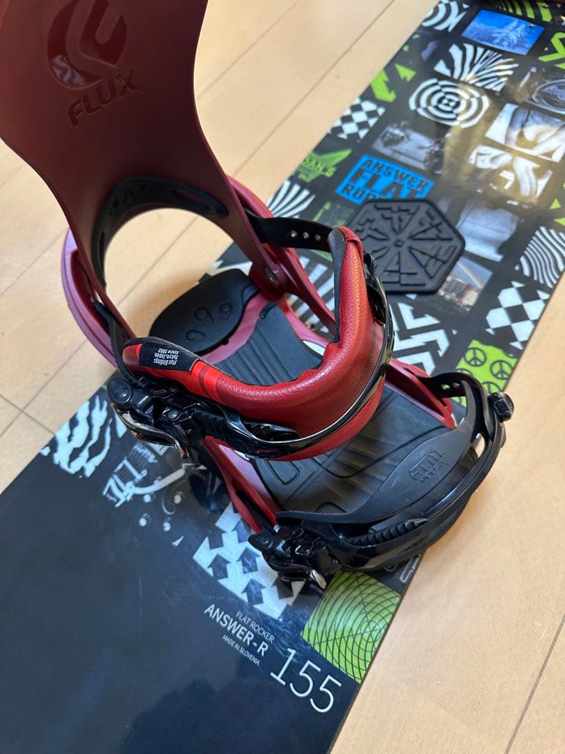 スノーボード ビンディング セット　ELAN 155 FLUX RX L
