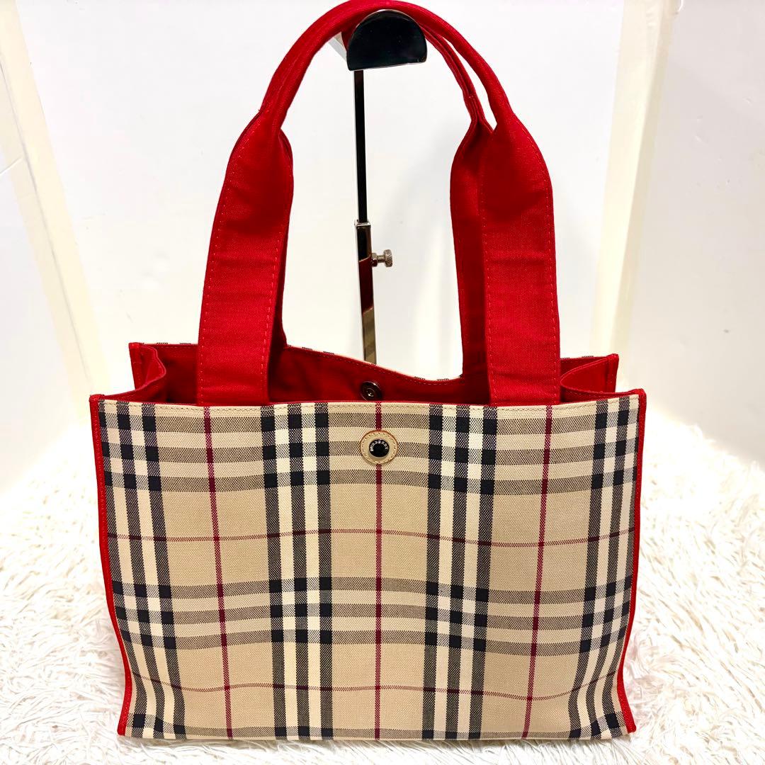 ✨美品✨BURBERRY LONDON バーバリーロンドンキャンバストートバッグ