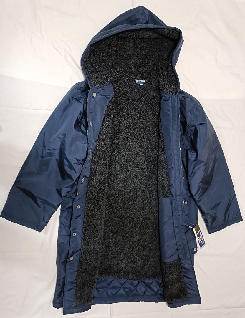 新品未使用　美品　Reebok　リーボック　 ベンチコート　ネイビー　メンズM