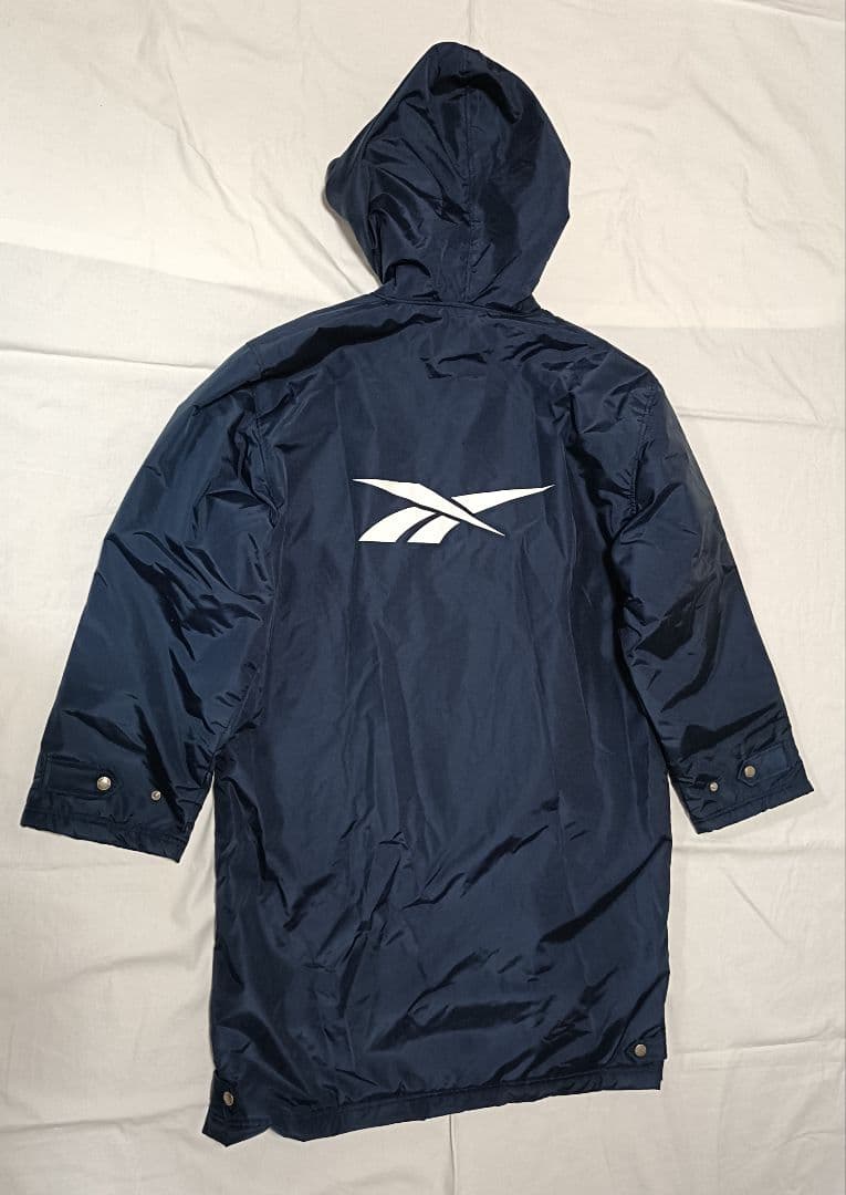 新品未使用　美品　Reebok　リーボック　 ベンチコート　ネイビー　メンズM