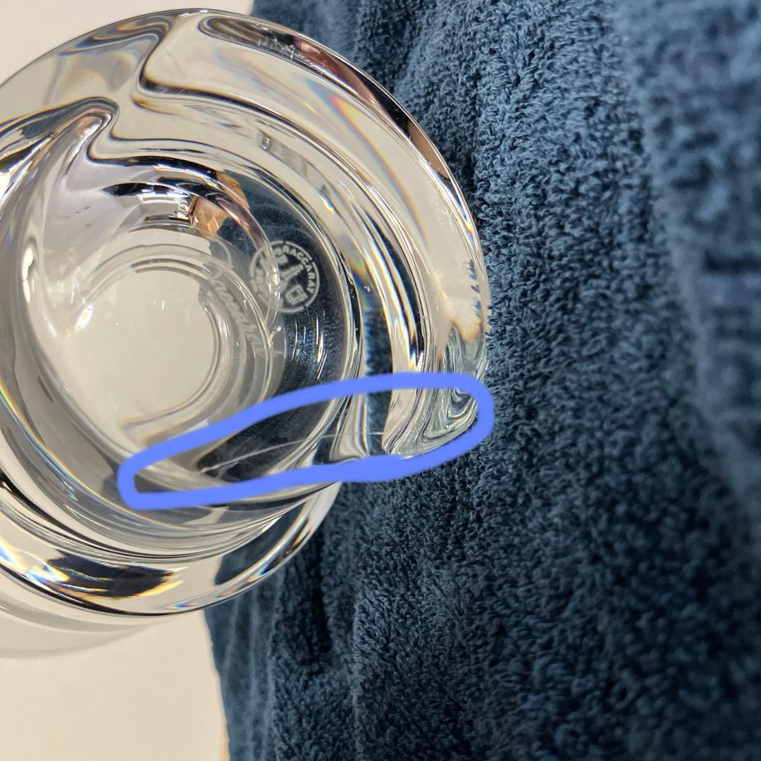 バカラ　花瓶　スパイラル