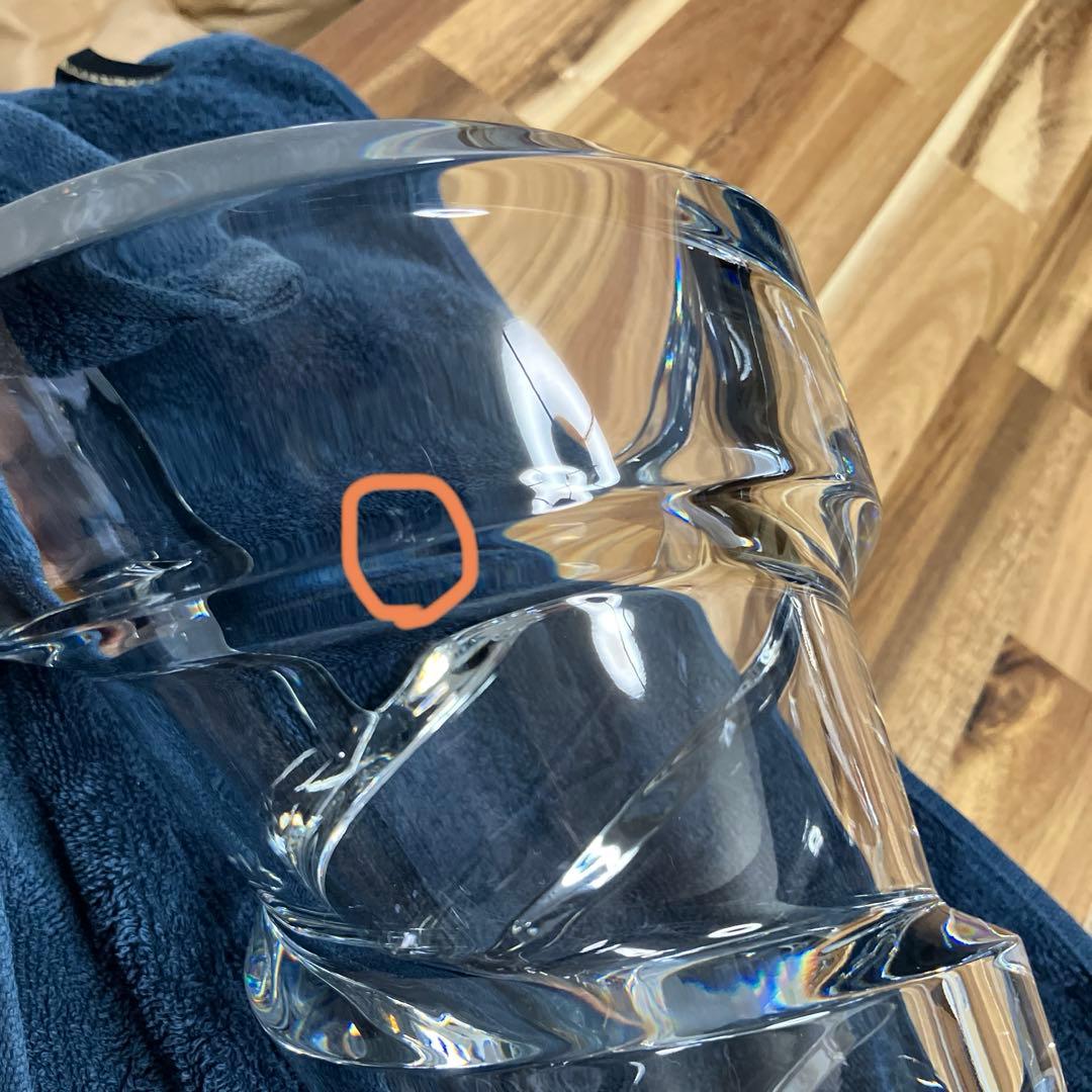 バカラ　花瓶　スパイラル