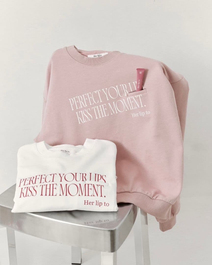 【新品未使用】LIP TO LOVE SWEATSHIRT ROSE