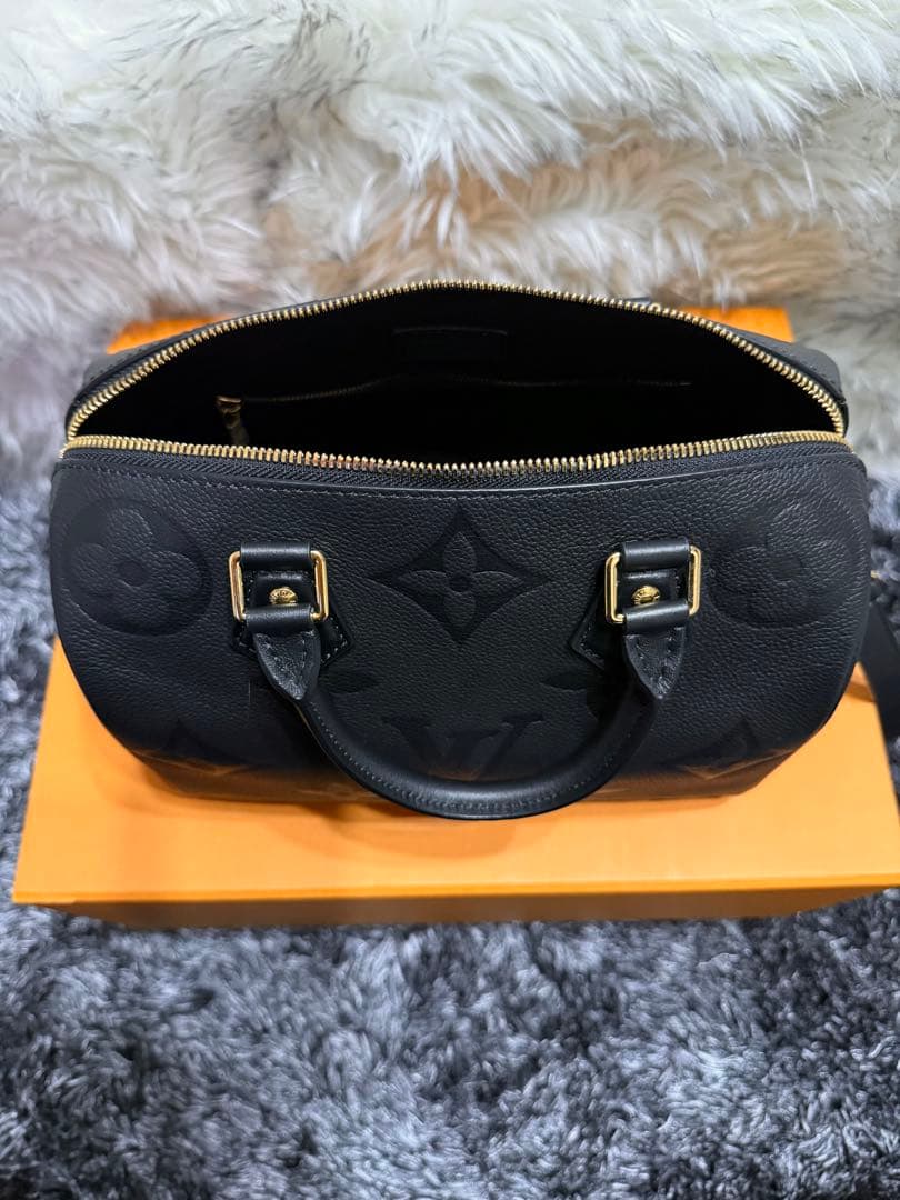 確実正規品【極美品】ルイヴィトン スピーディ•バンドリエール 25 ノワール