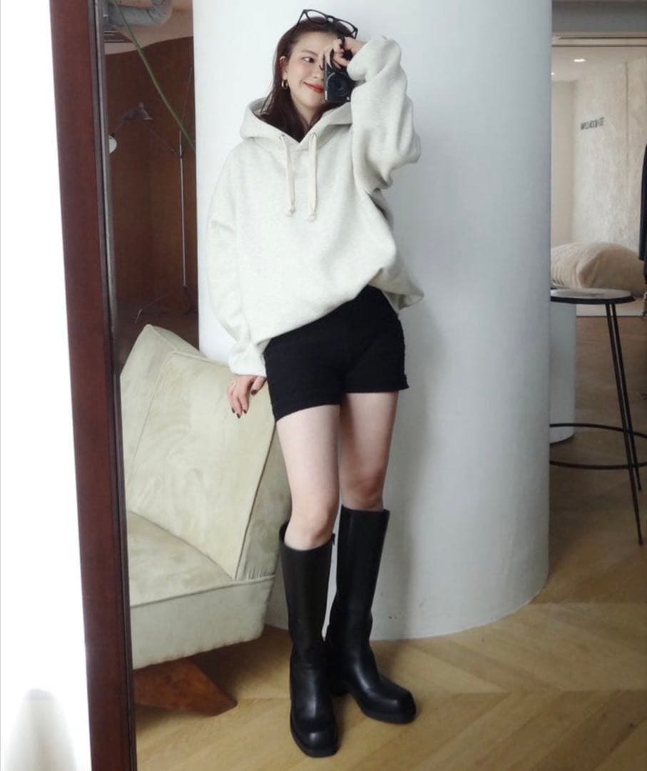 Searoomlynn Volume Sweat フーディー ヘザーグレー