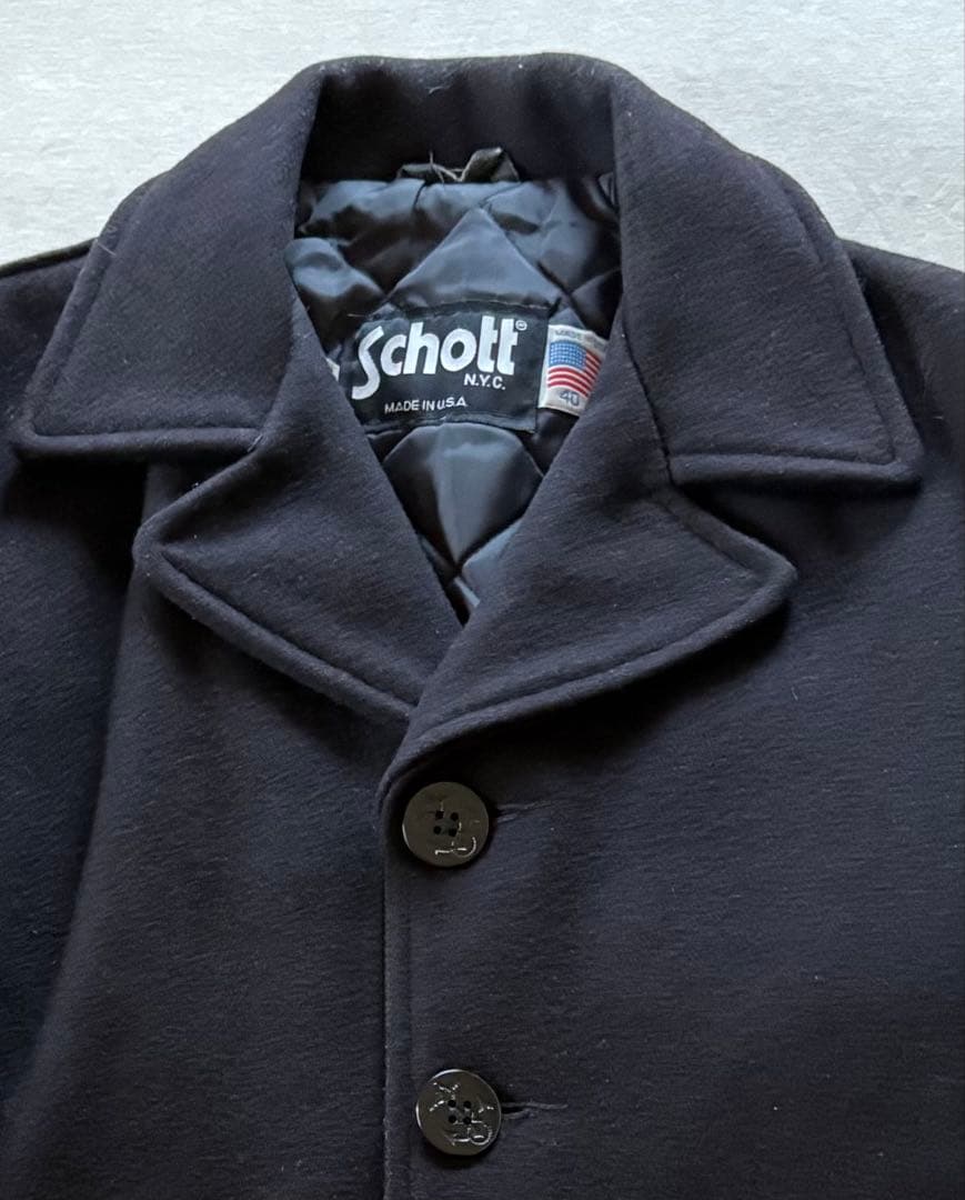 Schott ショットPコート シングル 米国製 サイズ40/L 美品