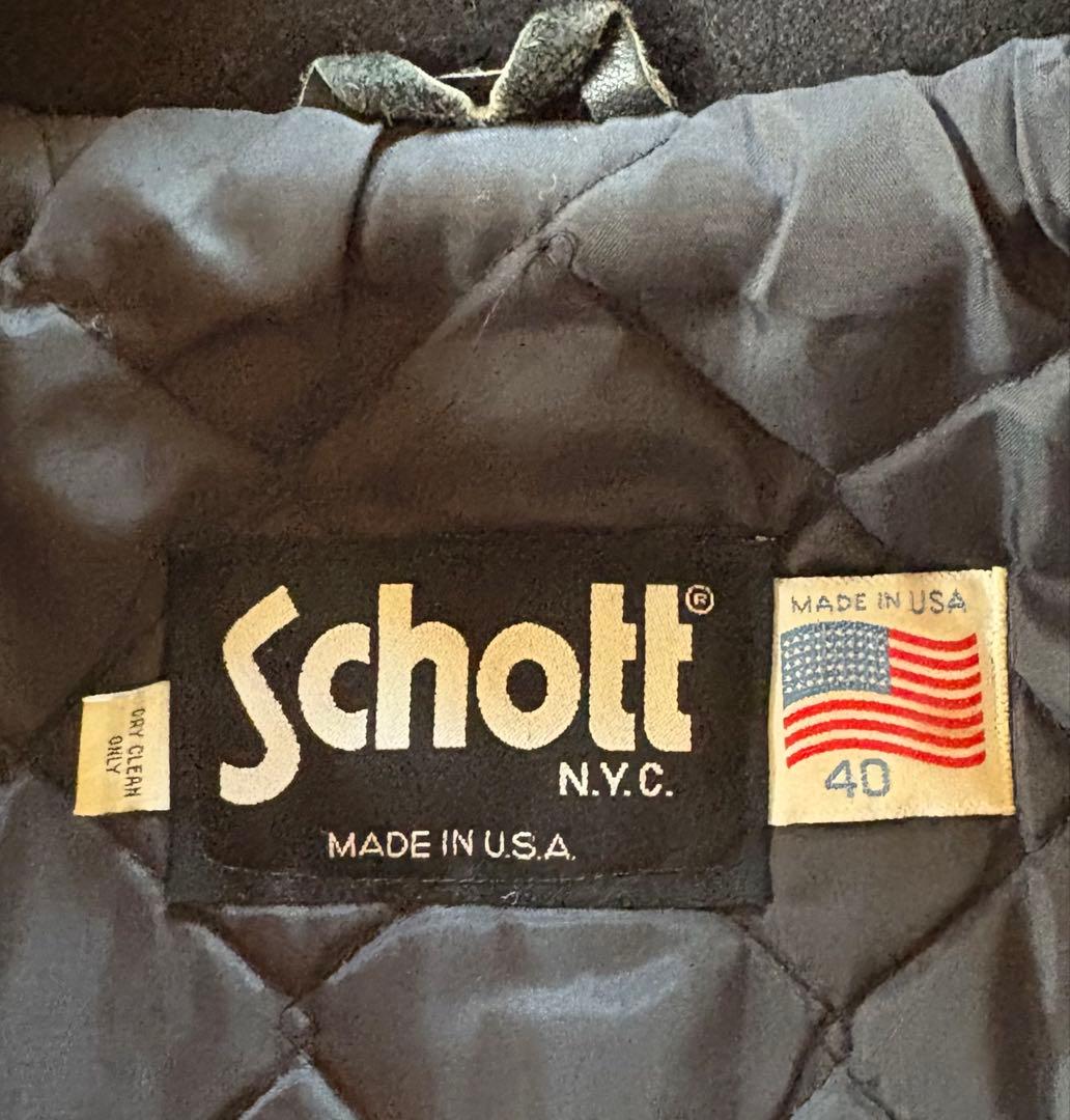 Schott ショットPコート シングル 米国製 サイズ40/L 美品
