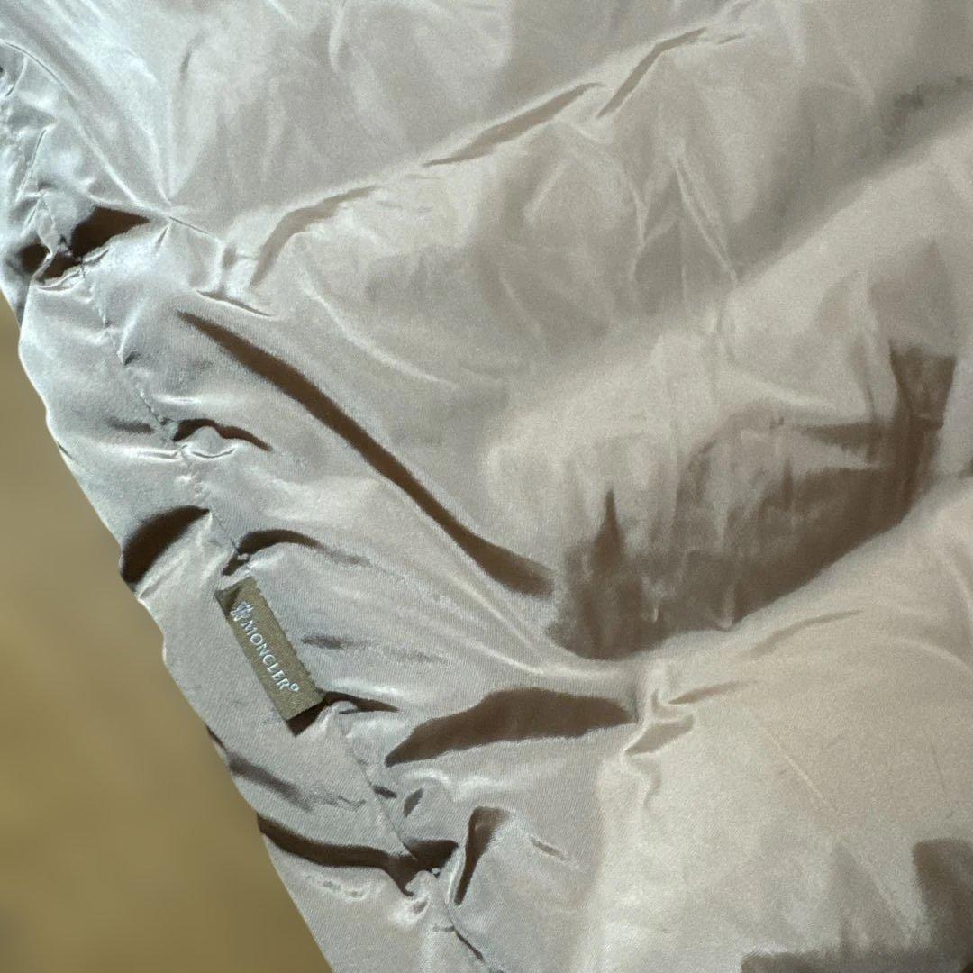 MONCLER モンクレール ボアロングコート　レザー　ダウン