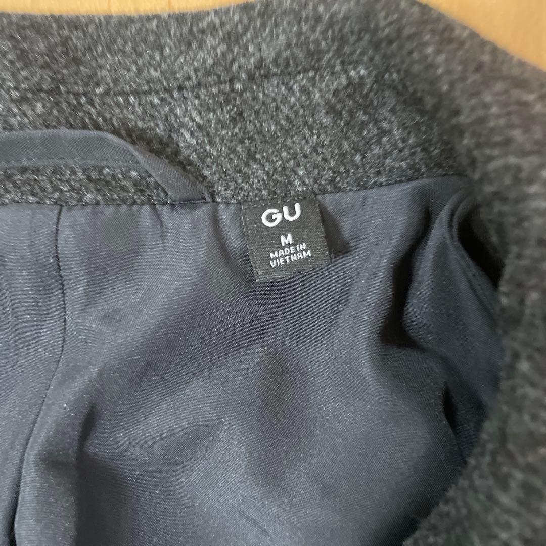 GU コージーメルトンケープコート M ダークグレー