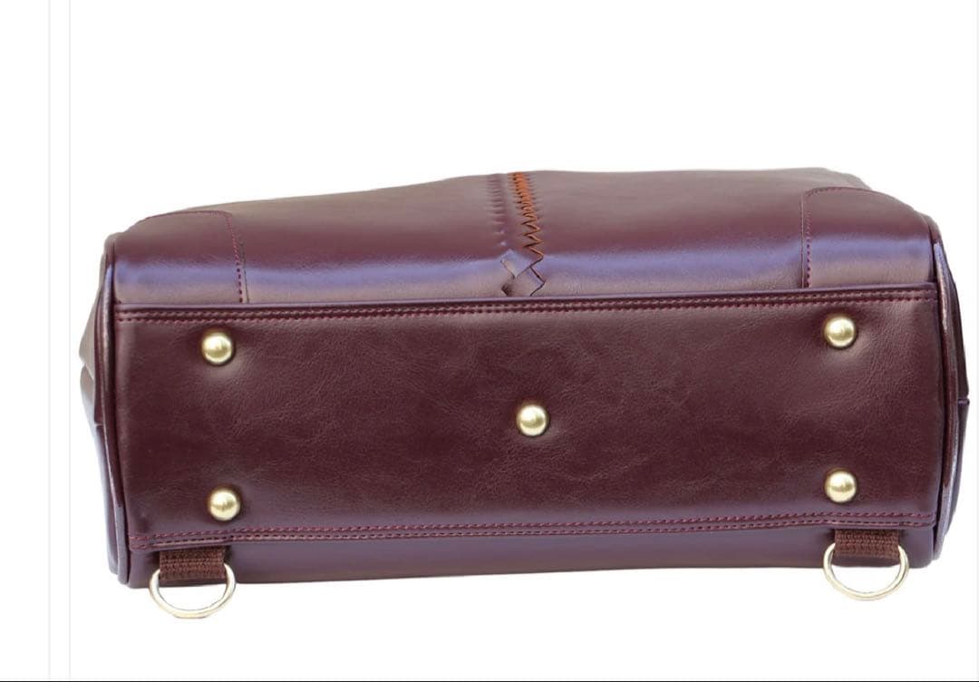 【取置き】バーガンディレザー ビジネスバッグ