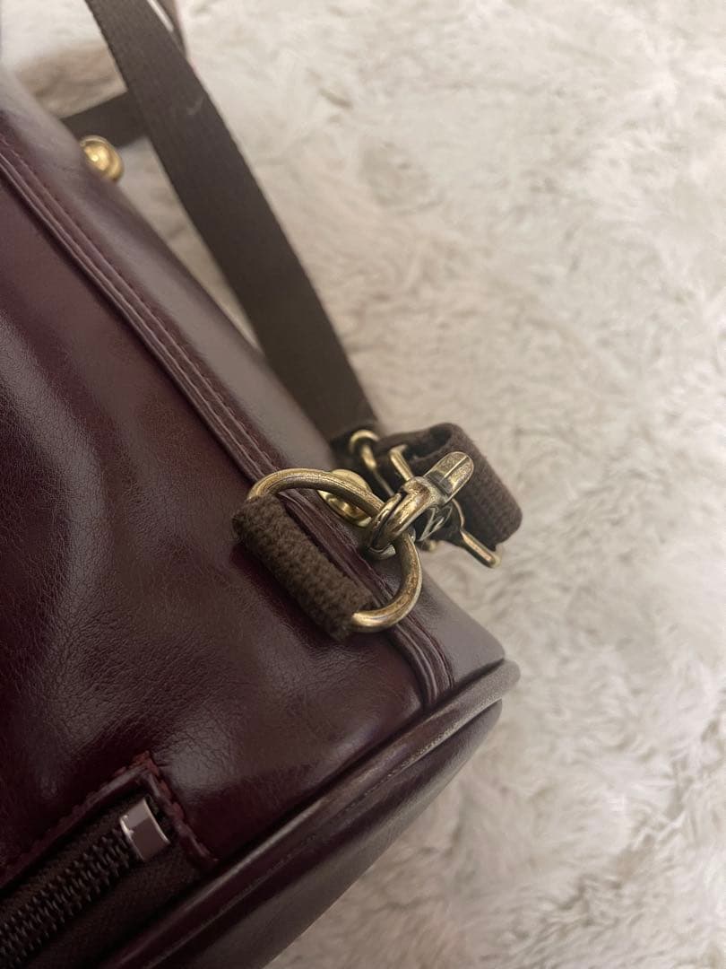 【取置き】バーガンディレザー ビジネスバッグ