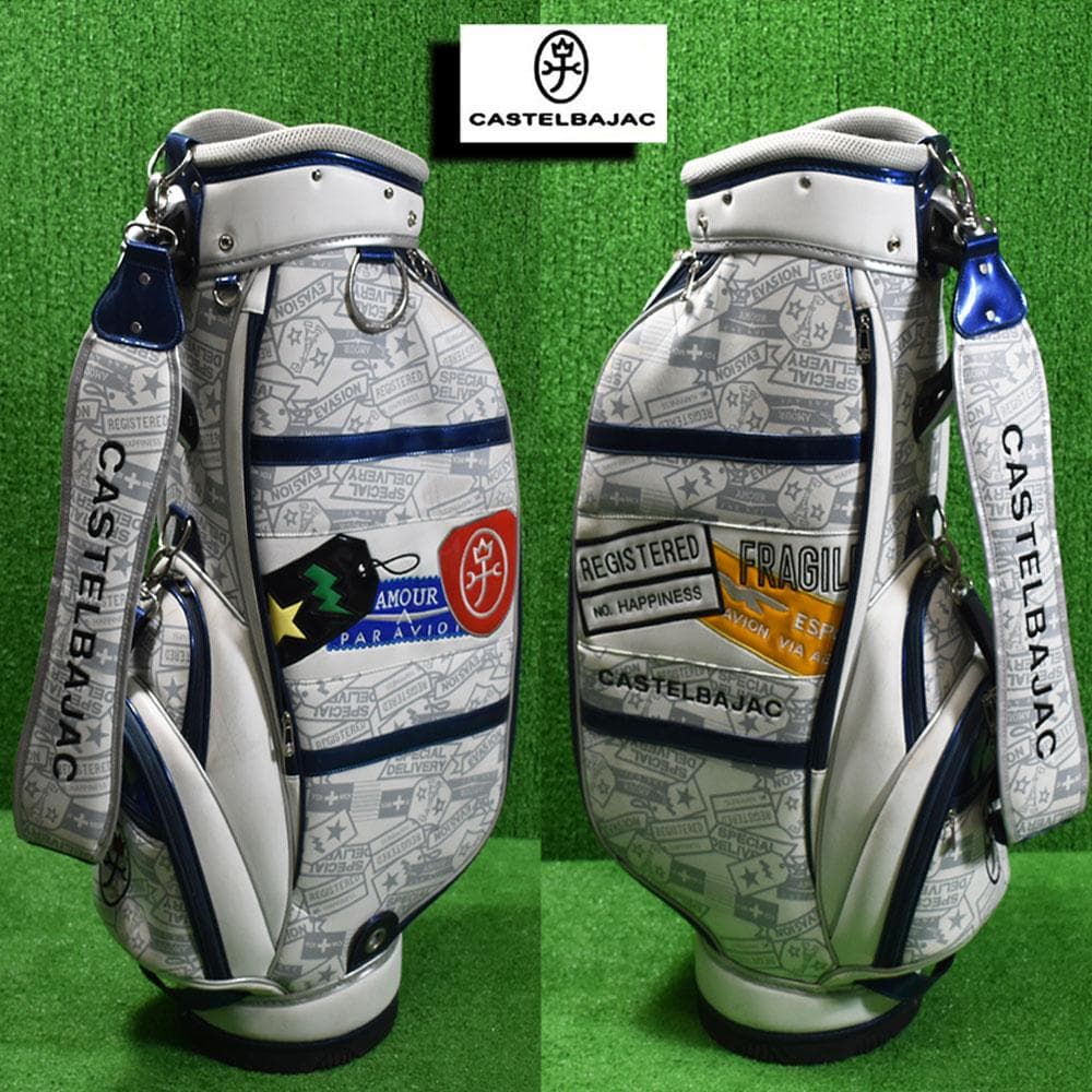 S*a様 カステルバジャック ゴルフ キャディバッグ【ホワイト】中古/訳あり品！