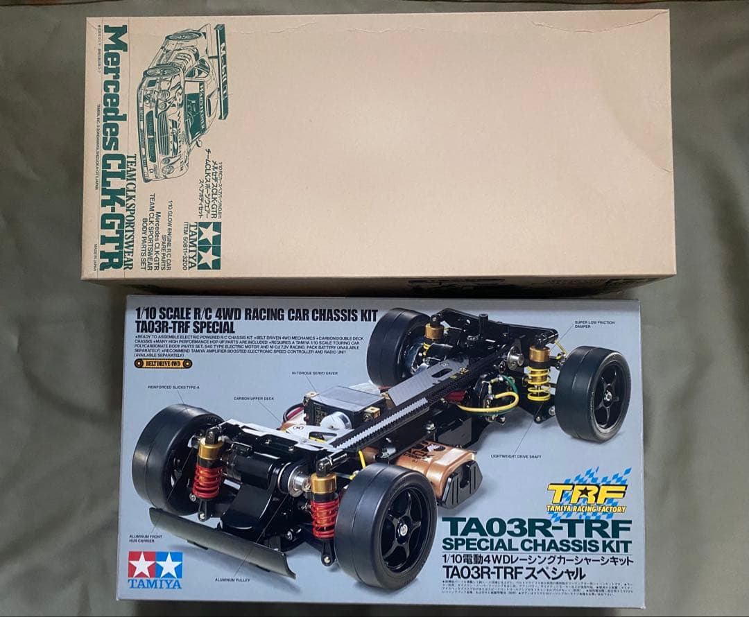 タミヤTA-03R-TRFスペシャル　ベンツCLK-GTRボディ 未使用品