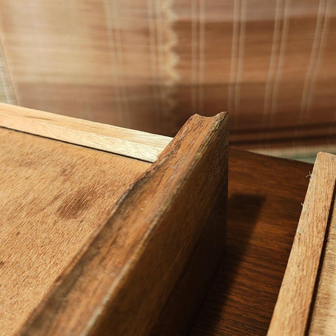 文机　小引き出し2杯　座卓　昭和レトロ　古家具