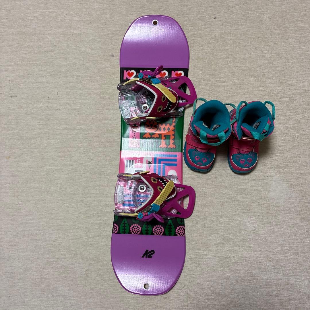 キッズ　スノーボード、ビンディング、ブーツセット