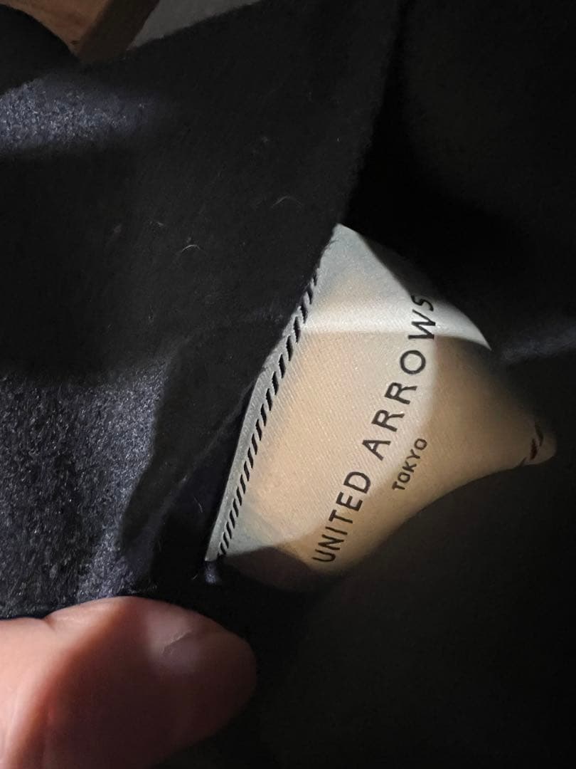 UNITED ARROWSバイカラー リバー ミドルコート