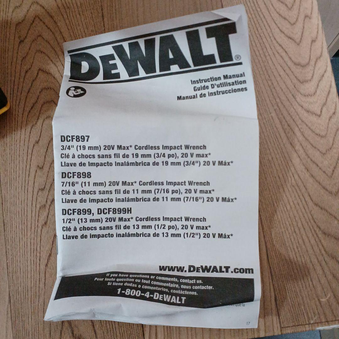 De WALT（デウォルト） 20V MAX XR Impact（インパクト）