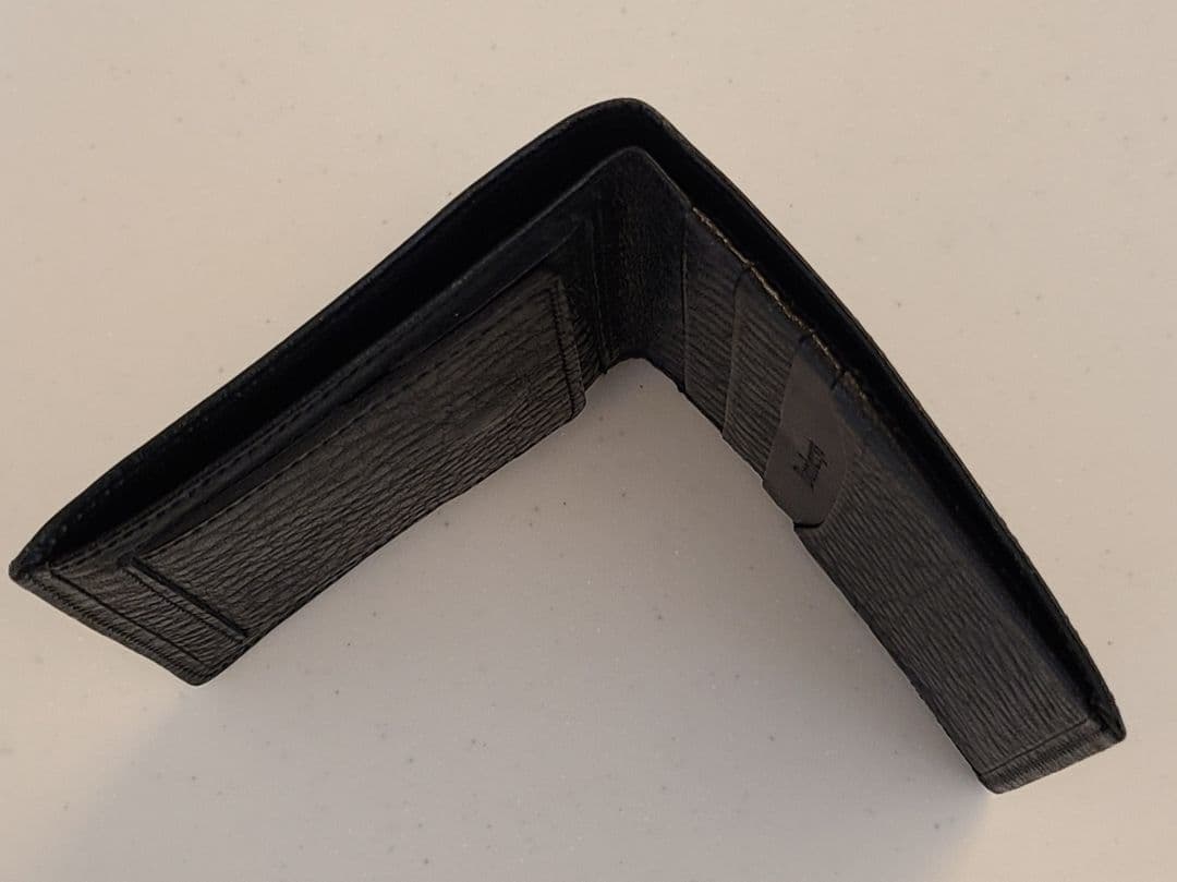 BURBERRY　バーバリー　折り財布　メンズ　牛革　ブラック