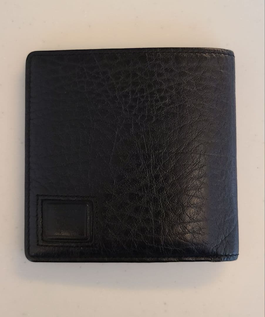 BURBERRY　バーバリー　折り財布　メンズ　牛革　ブラック