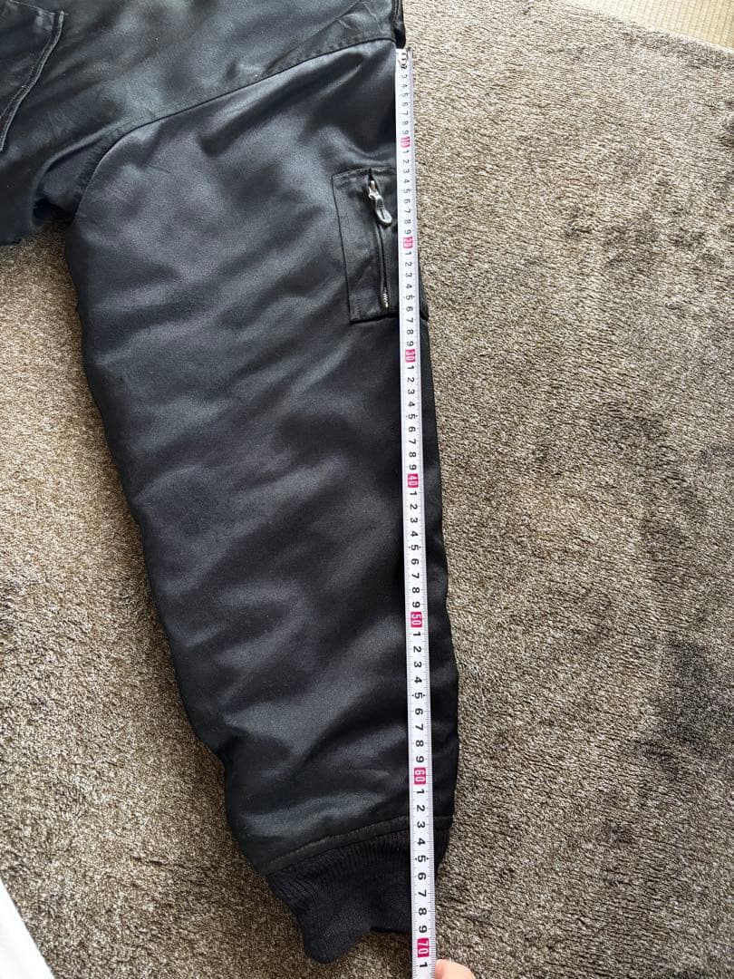 Schott CWU-Rフライトジャケット 黒 XL〜2XL相当 裏地オレンジ