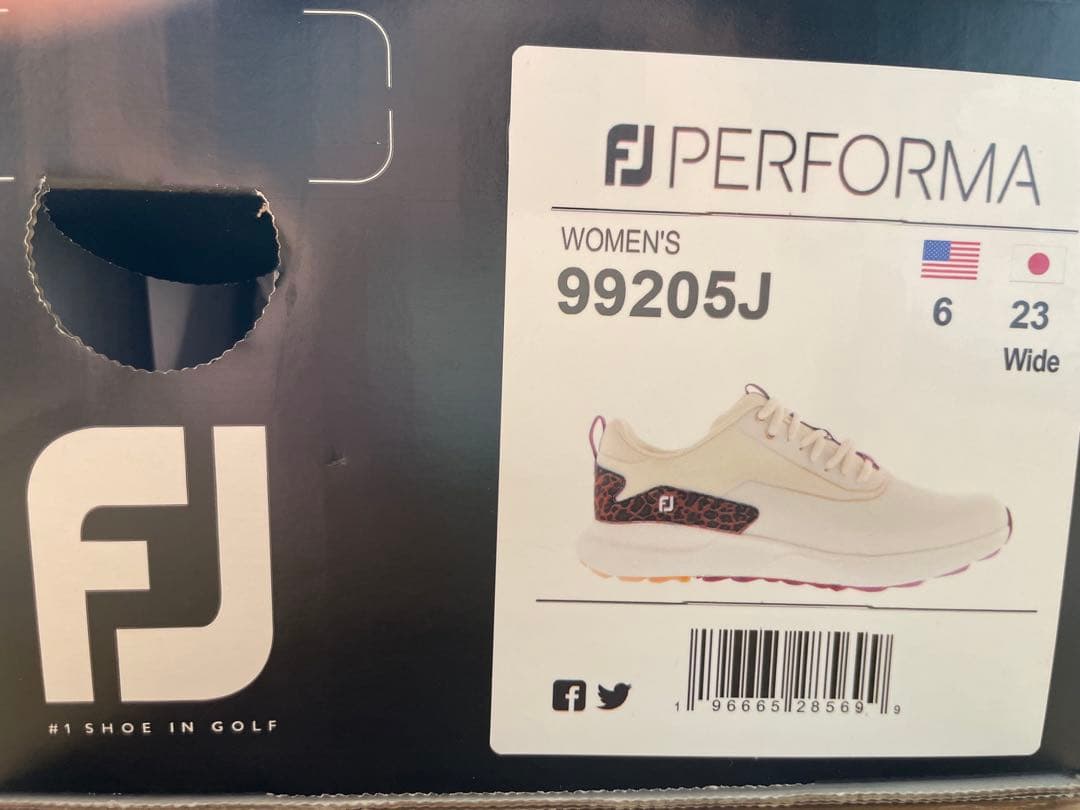 ♣️くるみさま専用♣️ FootJoy ホワイト スニーカー ヒョウ柄