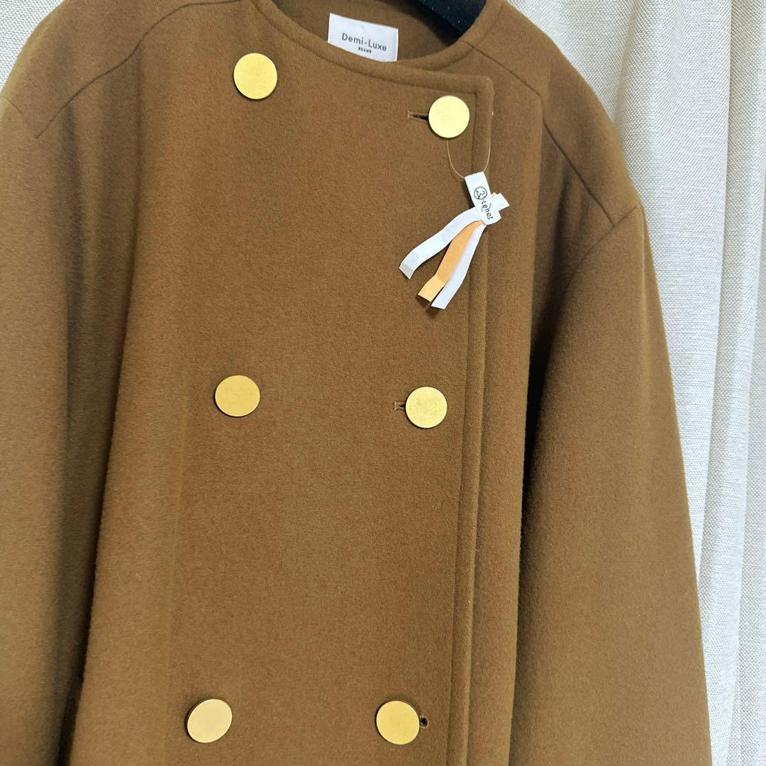 m*n様 Demi-Luxe BEAMS ソフトメルトン Aラインコート