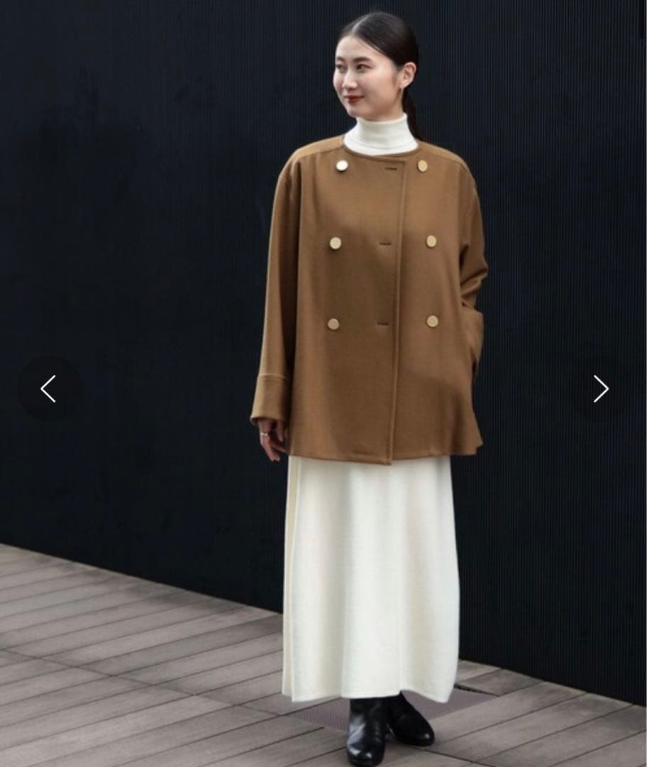 m*n様 Demi-Luxe BEAMS ソフトメルトン Aラインコート