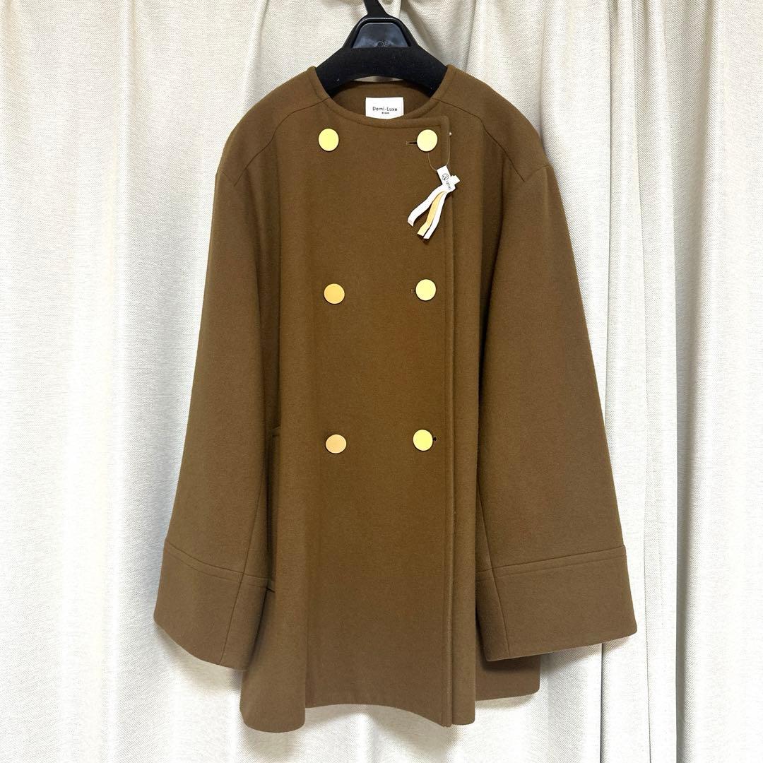 m*n様 Demi-Luxe BEAMS ソフトメルトン Aラインコート