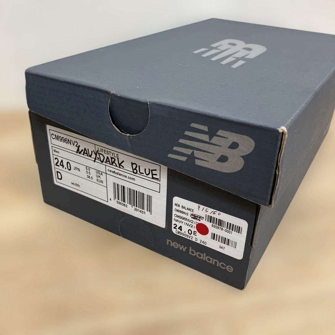 未使用 New Balance 996 CM996NV2 ネイビー 24㎝