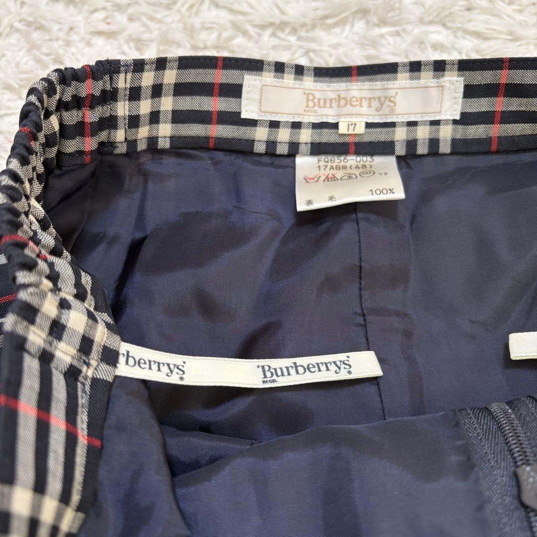 【希少✨美品】バーバリーズ ノバチェック キュロット 巻きスカート風 17号